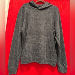 RVCA Balance Sleepwear Super Soft Fleece Hoodie Rayon Blend Heather Black NWT M